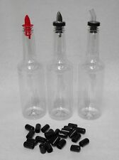 12x Large Black Dust Caps Bar Supplies Bottle Pour Measured Spout Pourer Cover